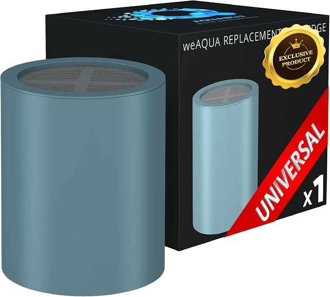 weAQUA Heavy Duty NO BS Shower Filter Replacement Cartridge 1 Pack – 99% by weAQUA
