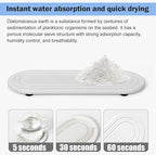 2PCS Water Absorbing Stone Tray, Fast Drying Diatomite Stone Sink Tray - Image 4