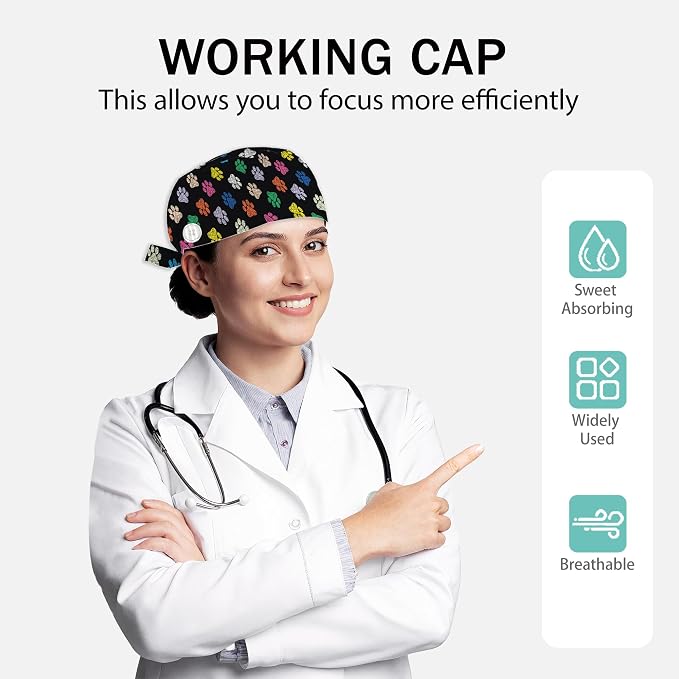 2 Pcs Working Cap with Sweatband - Image 2