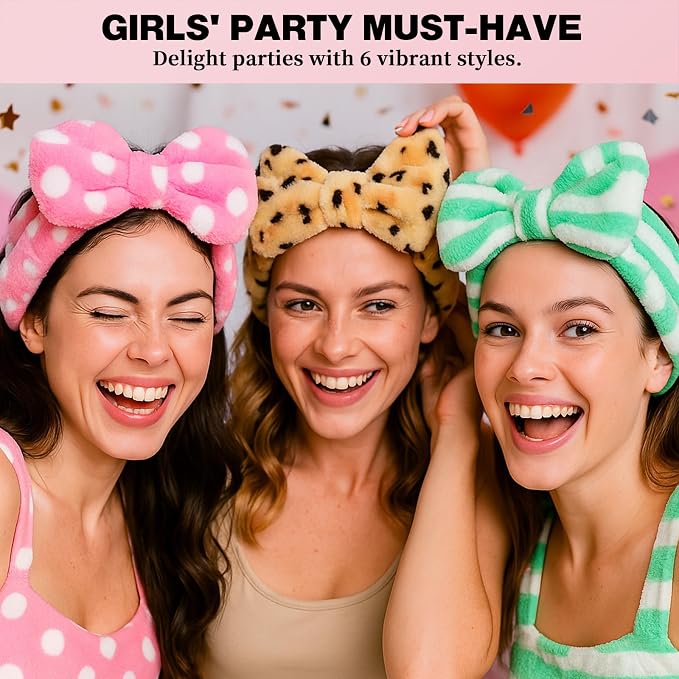 6 Pcs Spa Headband for Washing Face, Skincare Headband - Image 5
