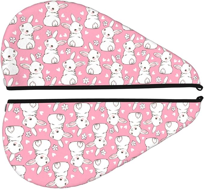 Bunny Hair Towel Wrap Microfiber Fast Drying Hair Turban - Image 2