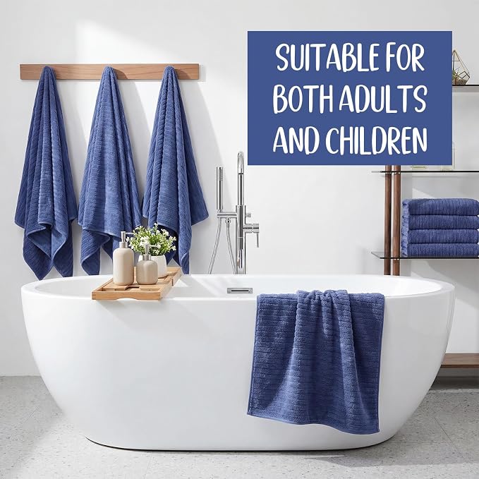 SmoothNovelty 16 Pack Microfiber Bath Towels Bulk 27'' x 60'' Oversized Size - Image 6