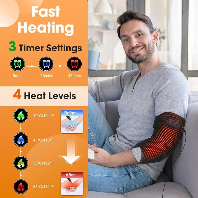 Heating Pad for Arm, Heated Arm Sleeve, Arm Heating Pad, Heated Elbow Sleeve - Image 2