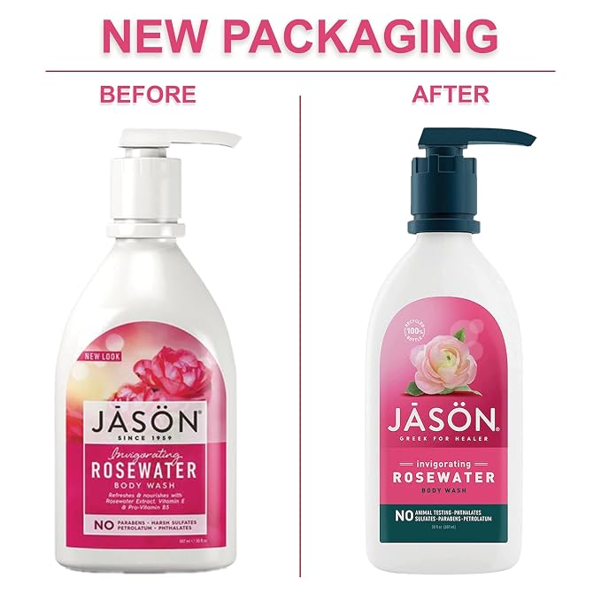 JASON Rosewater Invigorating Body Wash Women/Men, - Image 4