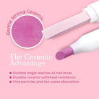 2PCS Victory Ceramic Stone Two-Way Nail Pusher & File Cuticle Trimmer Manicure - Image 4
