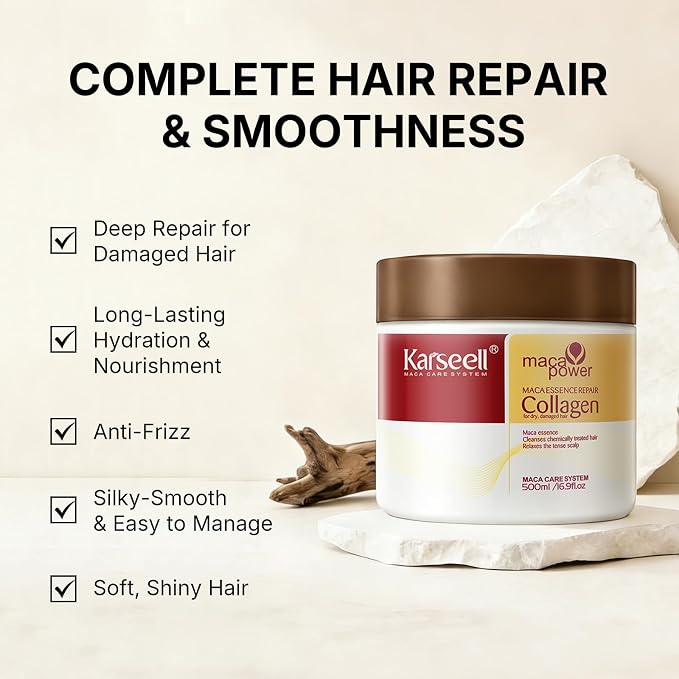 Karseell Collagen Hair Treatment Deep Repair Conditioning Argan Oil Collagen - Image 4