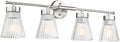 4-Light Bathroom Vanity Light Fixtures, HWH Brushed Nickel Bathroom Vanity by HWHINVESTMENT