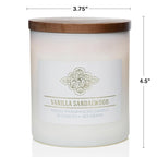 Carolina Vanilla Sandalwood Scented Candle, 16 oz Wellness Relaxing - Image 5