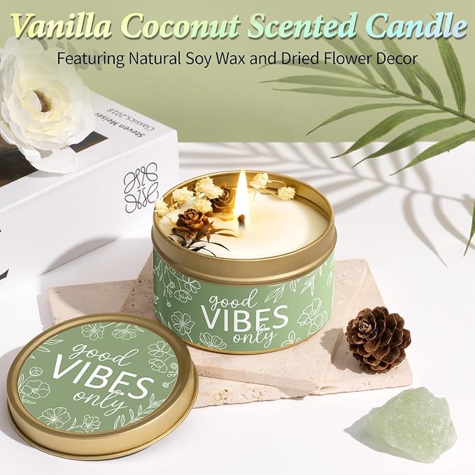 Spa Gifts for Women Bath Gift Set, Vanilla Coconut Spa Gift Baskets Home Bath - Image 4