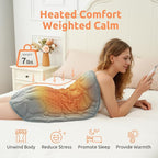 Drewin Weighted Heating Pad for Relax and Calm, Velvet-Soft 7 lbs Electric Lap - Image 2