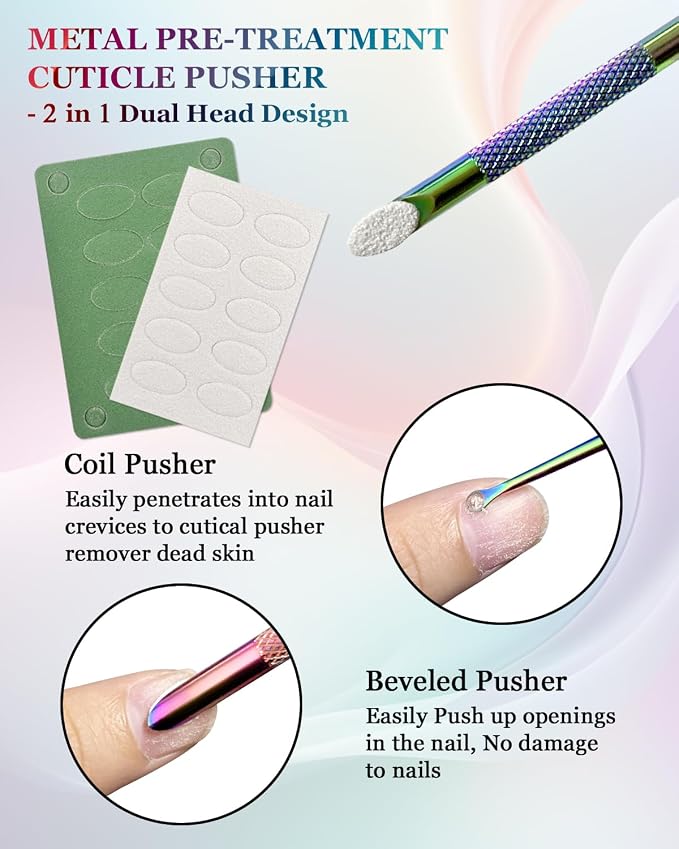 Dual Ended Cuticle Remover, Pre-treatment Cuticle Pusher - Image 4