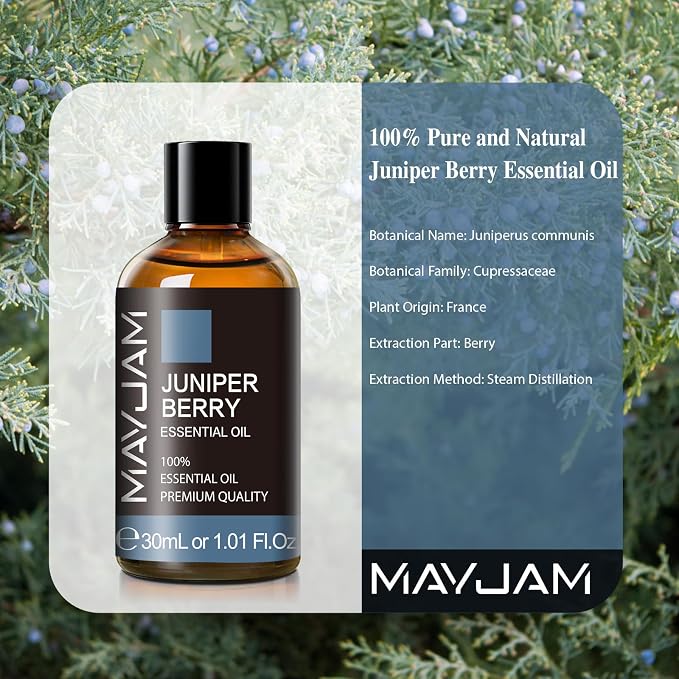 Juniper Berry Essential Oil 30ML/ 1.01FL.OZ, MAYJAM Pure Juniper Berry Oil - Image 3