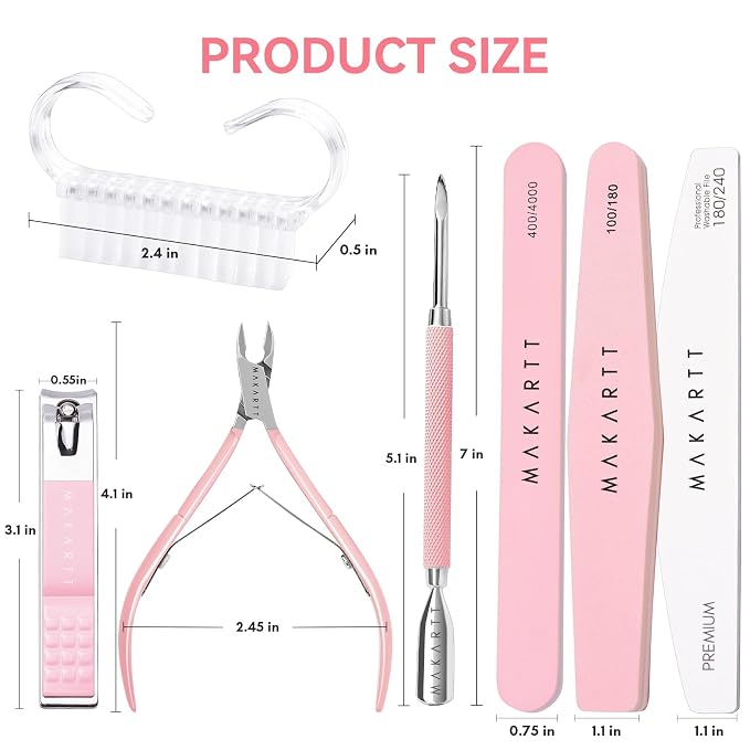 Makartt Nail File and Buffer Set, Manicure Care Kit - Image 6
