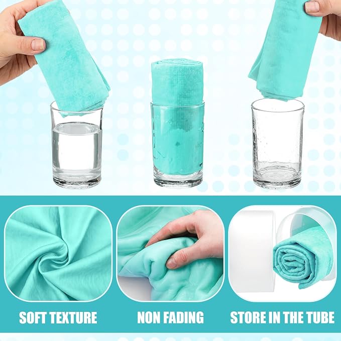 SmoothNovelty 2 Pack Swim Chamois Towel Water Absorbent Quick Dry Towel Shammy - Image 7