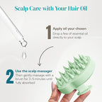 HEETA Scalp Massager Shampoo Brush 2 Pack, Soft Silicone Bristles to Remove - Image 6
