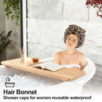 ELEBOX Extra Large Shower Cap for Braids/Curly Hair/Dreadlock | Reusable - Image 7