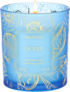 M&SENSE Ocean Scented Candles, Vegan Soy Candles, 8.1oz 42-Hour Slow Burning by MSENSE