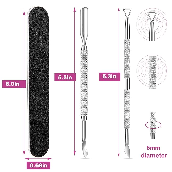 Premium Cuticle Pusher and Gel Polish Remover Set - Image 7