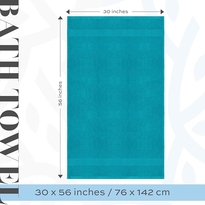 White Classic Luxury Bath Towels Large - Image 4
