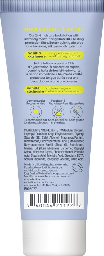 eos 24H Moisture Travel Body Lotion- Vanilla Cashmere, Travel Size Essential - Image 10