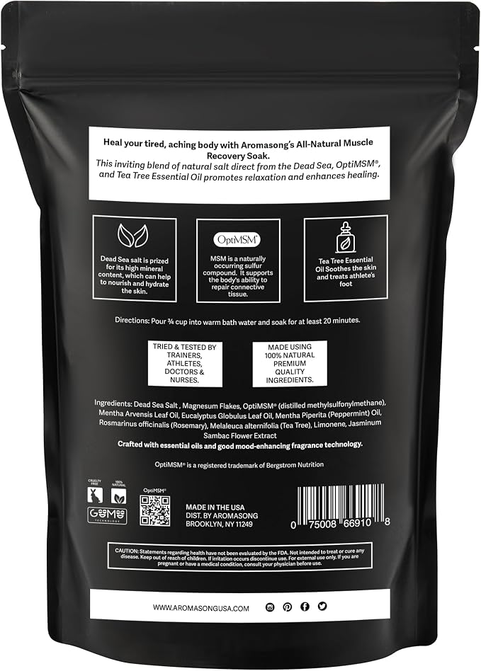 Aromasong Muscle Recovery Bath Soak 3 LB - Image 8
