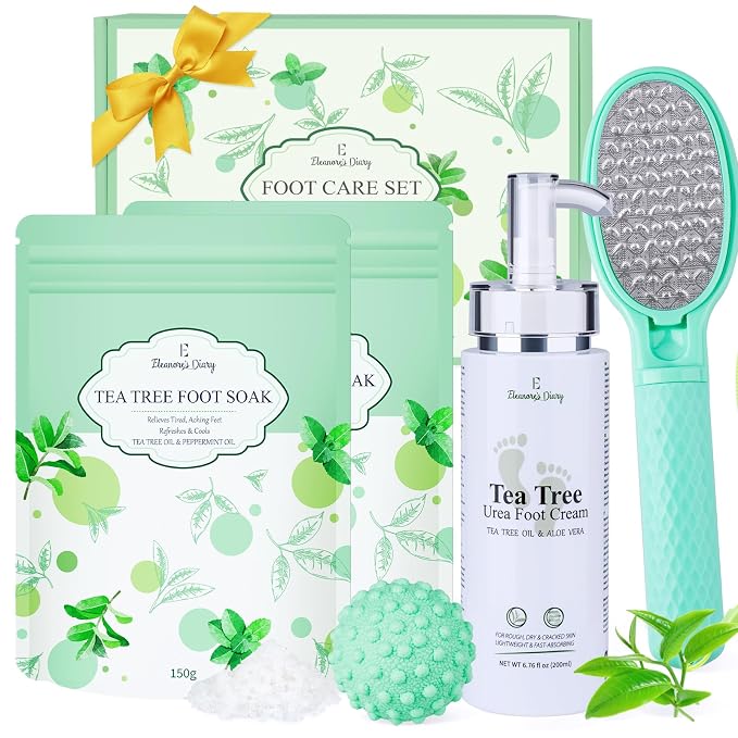 Gift Baskets for Women, Eleanore's Diary 4pcs Tea Tree Foot Soak Set-Suit for by EleanoresDiary