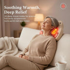 Back Massager with Heat, 4D Shiatsu Kneading Deep Tissue Electric Massager - Image 6