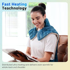 Comfytemp Heating Pad for Back Neck Shoulders, Weighted Electric Heating Pad - Image 2