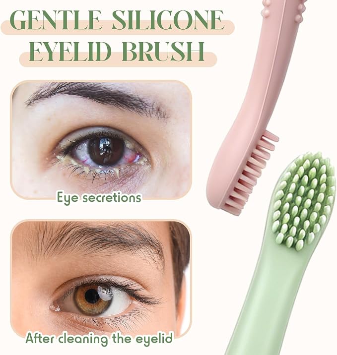 Mifoci 3 Pcs Eyelid Brush with Soft Silicone - Image 4