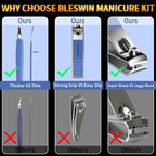 Manicure Set 16Pcs Nail Clippers Set Manicure Kit Professional Stainless Steel - Image 5
