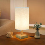 Small Bedside Table Lamp for Bedroom, Minimalist Nightstand Lamp by SEENSINY