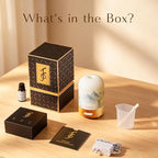 Essential Oil Diffuser, Hand Blown Glass Aromatherapy Diffuser, Ultrasonic Cool - Image 9