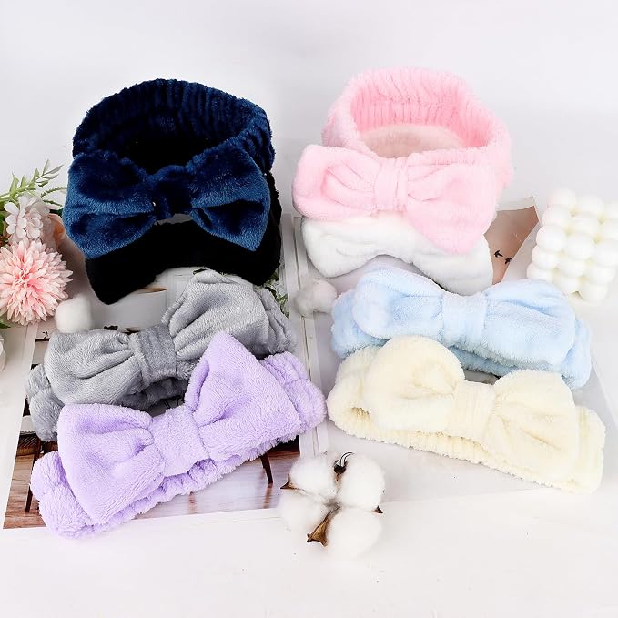 8 Pack Spa Headband for Washing Face Stocking Stuffers Skincare Headbands Bulk - Image 7