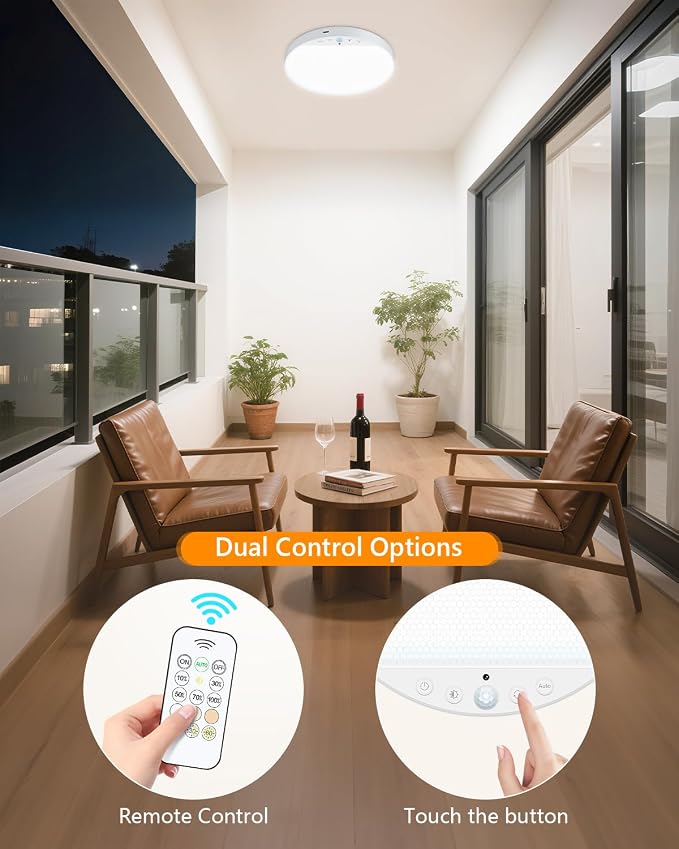 Rechargeable 8W Motion Sensor Ceiling Light Indoor, No Wiring & Magnetic - Image 7