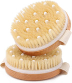 2-Pack Dry Brushing Body Brush for Lymphatic Drainage, Round Dry Exfoliating by LoveBB