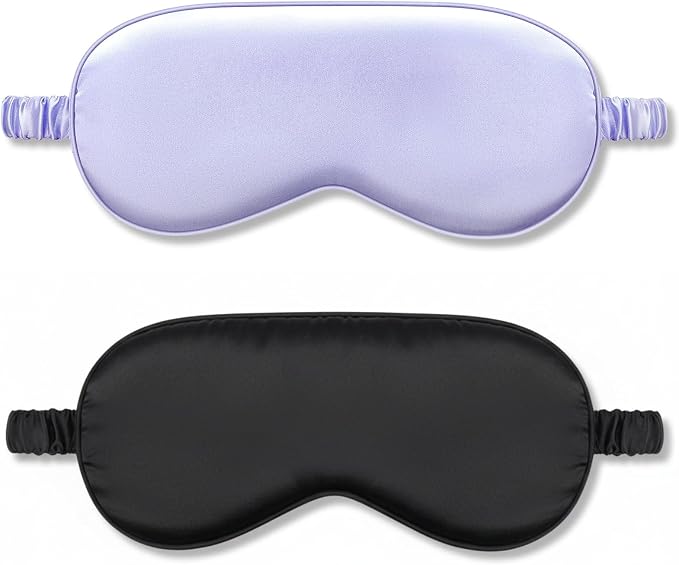 2Pack Silk Sleep Mask, IEKEODI Eye Mask by IEKEODI