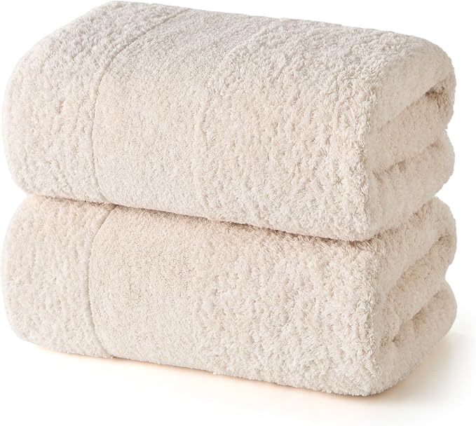REDKISS Towels 2 Pack Luxury Extra Large Bath Towels Set 30 x 58 Inches – 100% by REDKISSOnline