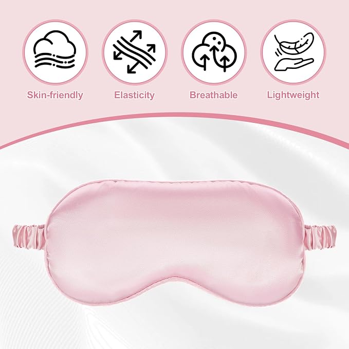 16 Pcs Satin Silk Eye Mask Blackout Sleeping Blindfolds Bulk Smooth Sleep Mask - Image 7