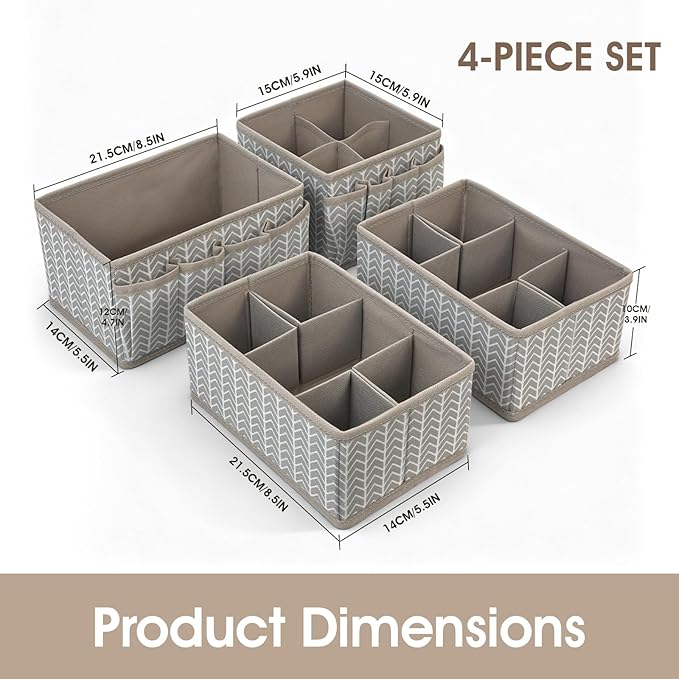 VERONLY Cosmetic Storage Bins Makeup Organizer, Adjustable Multifunction - Image 3
