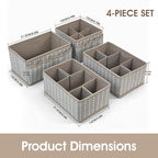 VERONLY Cosmetic Storage Bins Makeup Organizer, Adjustable Multifunction - Image 3