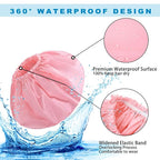 Extra Large Shower Cap 2 PCS Waterproof Shower Caps - Image 7