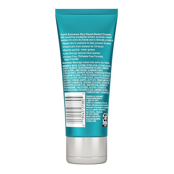 Curel Extreme Dry Hand Dryness Relief, Travel Size Hand Cream, Easily Absorbed - Image 5