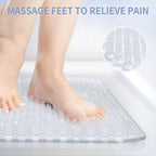 Yolife Shower Foot Scrubber Mat, Anti-Slip Bath Mat - Image 2