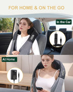 Neck Massager with Heat, Shiatsu Shoulder and Back Massager, Electric Kneading - Image 9