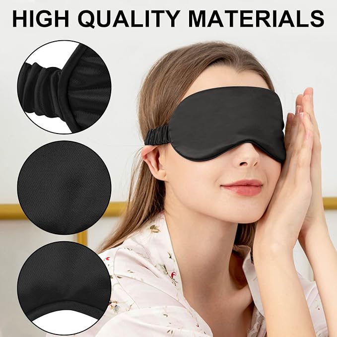 2Pack Silk Sleep Mask, Eye Mask - Image 3