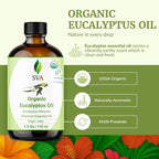 SVA Eucalyptus Essential Oil Organic – 4 Fl Oz – 100% Natural Organic - Image 2