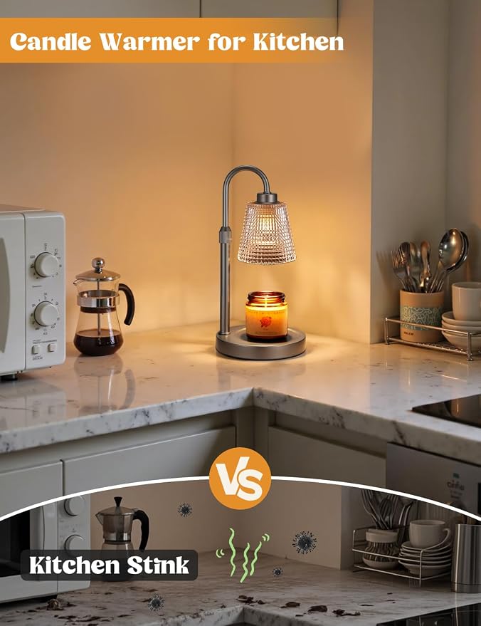 Innqoo Gray Candle Warmer Lamp - Image 4