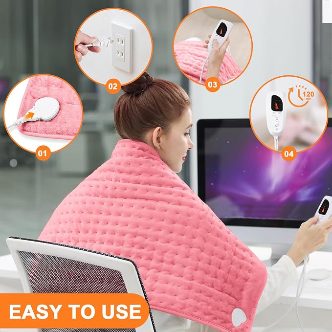 Deepsoon Heating Pad, Electric Heating Pads - Image 2