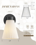 Indoor Wall Light Fixture, HWH Modern Wall Sconce Vanity Light - Image 3