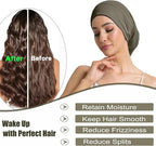 Satin Bonnet for Sleeping Night Cap, Adjustable Satin Lined Silk Bonnets Sleep - Image 3